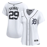 Maillot de joueur Nike Tarik Skubal pour femme, édition limitée, blanc, Detroit Tigers