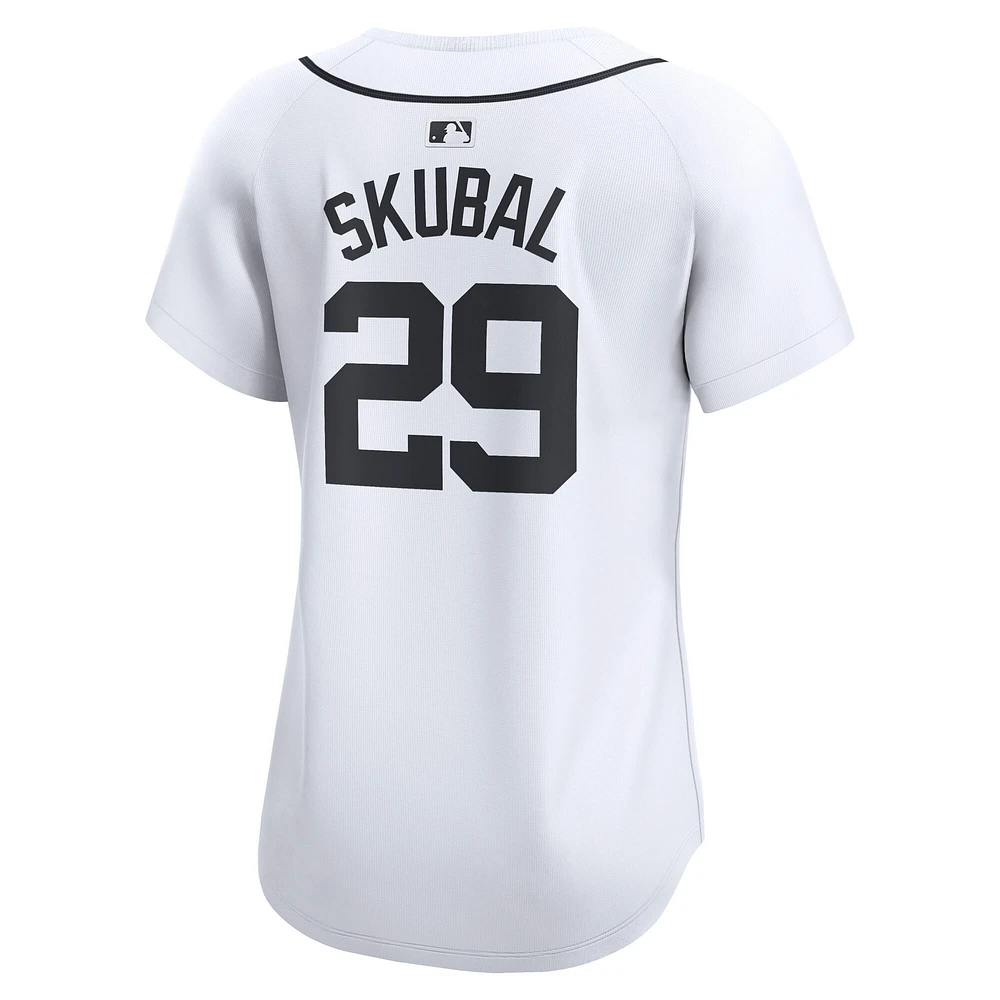 Maillot de joueur Nike Tarik Skubal pour femme, édition limitée, blanc, Detroit Tigers