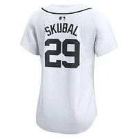 Maillot de joueur Nike Tarik Skubal pour femme, édition limitée, blanc, Detroit Tigers