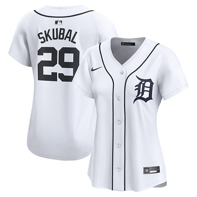 Maillot de joueur Nike Tarik Skubal pour femme, édition limitée, blanc, Detroit Tigers