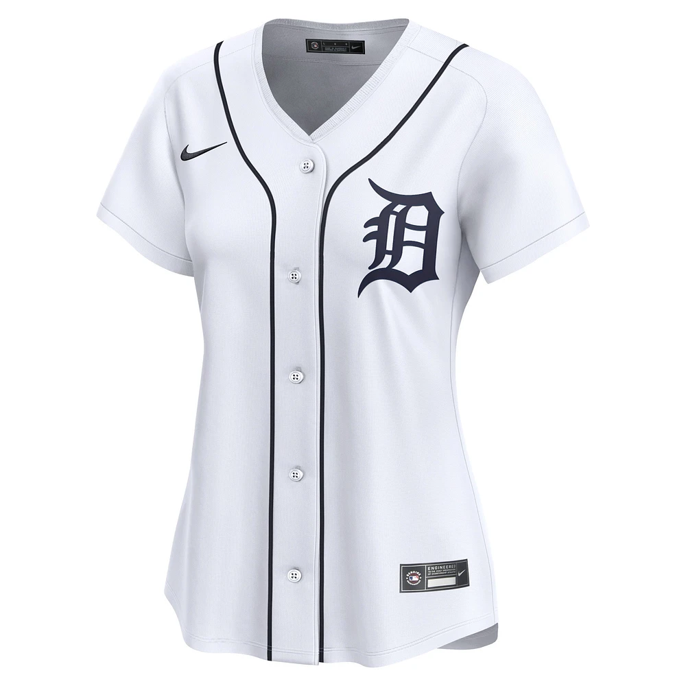 Maillot Nike blanc Detroit Tigers 2024 Jackie Robinson Day Home Limited pour femme