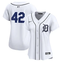 Maillot Nike blanc Detroit Tigers 2024 Jackie Robinson Day Home Limited pour femme