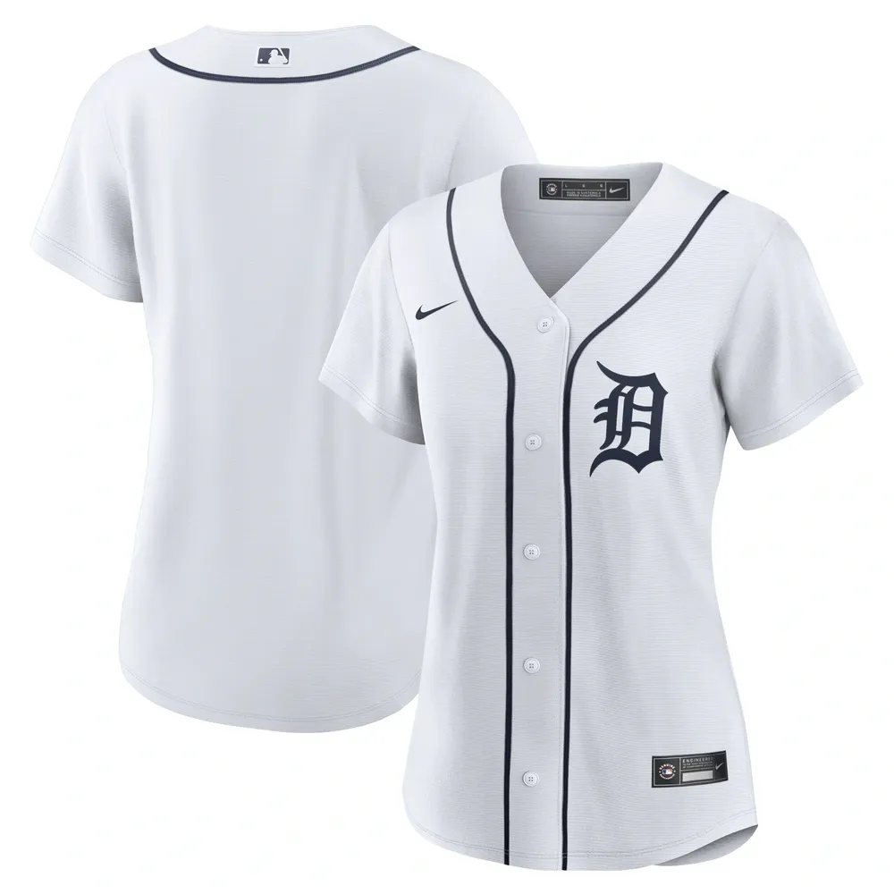 Nike Men's Detroit Tigers White Home Blank Replica Jersey