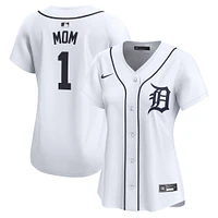 Women's Nike White Detroit Tigers #1 Mom Home Limited Jersey