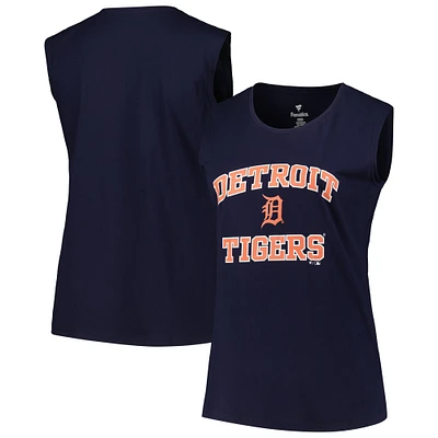 Women's Profile Navy Detroit Tigers Plus Tank Top