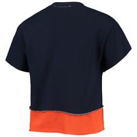 Women's Refried Apparel Navy Detroit Tigers Cropped T-Shirt