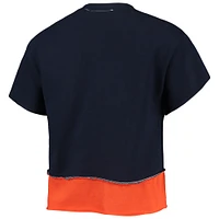 Women's Refried Apparel Navy Detroit Tigers Cropped T-Shirt