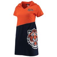 Detroit Tigers Refried Apparel Women's Hoodie Dress - Orange/Navy