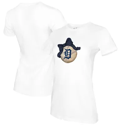 Women's Tiny Turnip White Milwaukee Brewers Baseball Babes T-Shirt