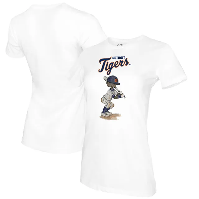 Women's The Wild Collective Black Detroit Tigers Cropped T-Shirt Size: Large