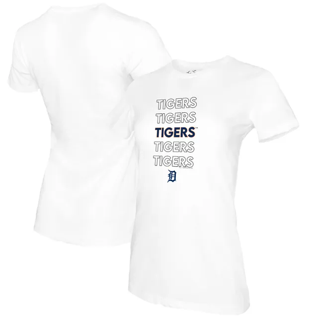 Detroit Tigers Tiny Turnip Youth Stacked T-Shirt - Navy