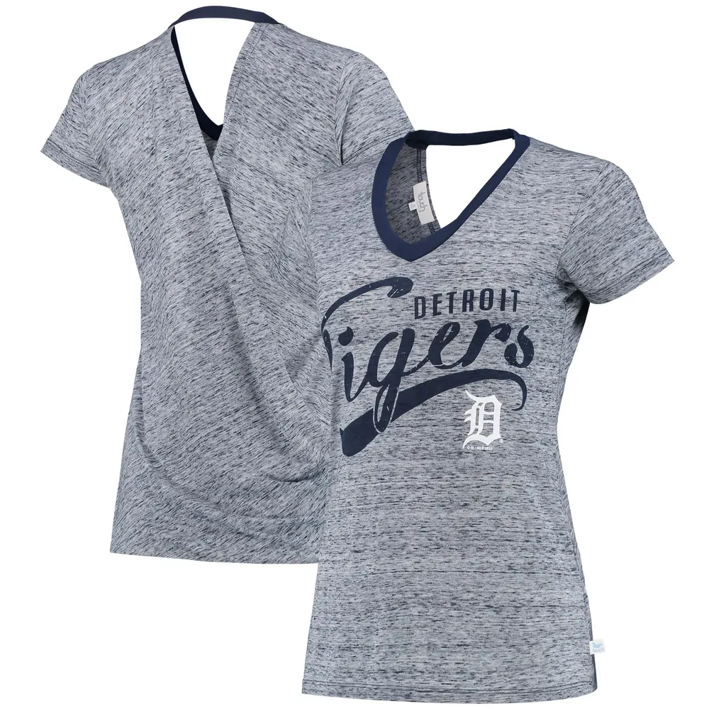 Detroit Tigers Fanatics Branded Women's Logo T-Shirt - Navy