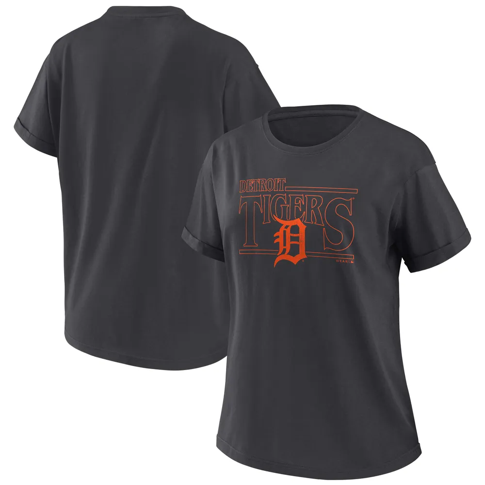 Detroit Tigers Youth Distressed Logo T-Shirt - Orange