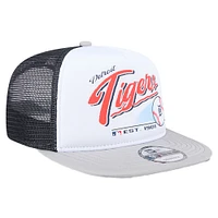 Youth New Era  White Detroit Tigers Retro 9FIFTY Snapback Hat