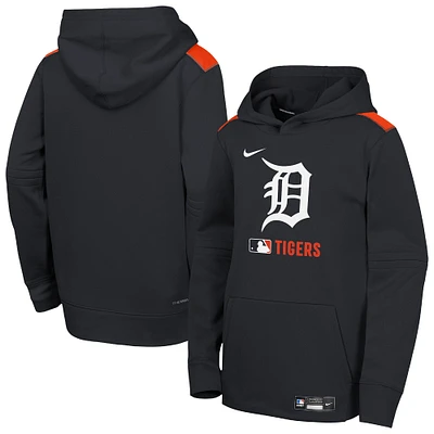 Sweat à capuche Nike bleu marine Detroit Tigers Authentic Collection Performance pour jeunes