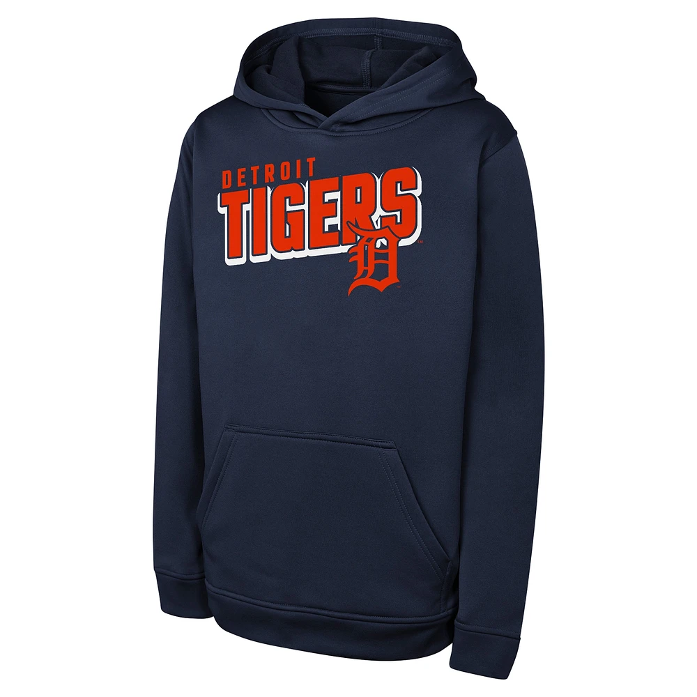 Sweat à capuche Cyber ​​Punk pour jeunes Detroit Tigers de la marine