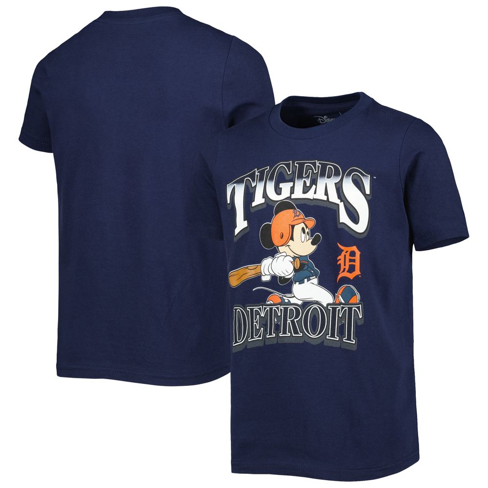 Campus Lifestyle Blue Striped Detroit Tigers Activewear T-Shirt