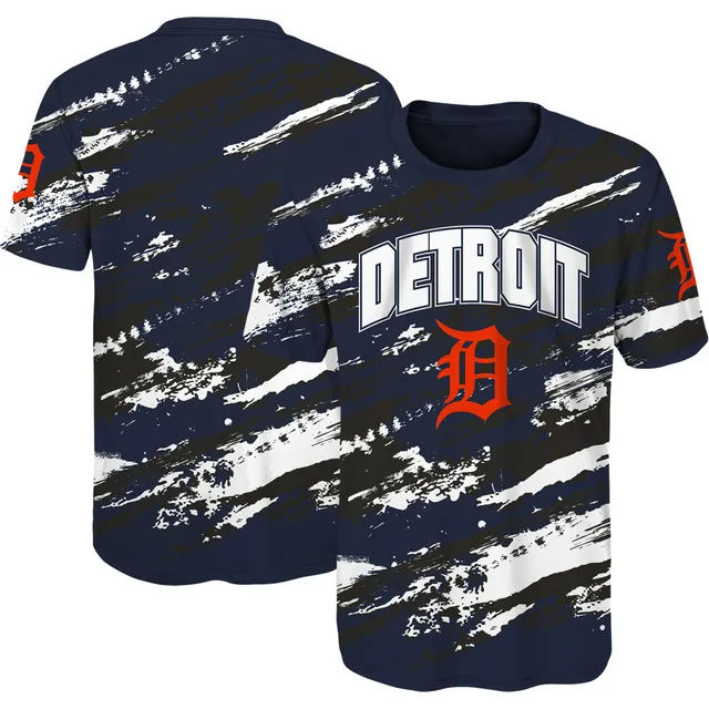 Youth Detroit Tigers Stitches Navy/White Team T-Shirt Combo Set