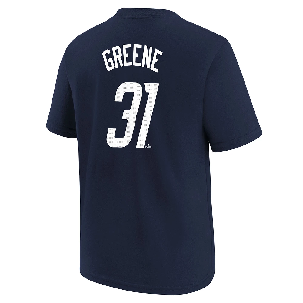Youth Nike Riley Greene Navy Detroit Tigers 2024 City Connect Name & Number T-Shirt