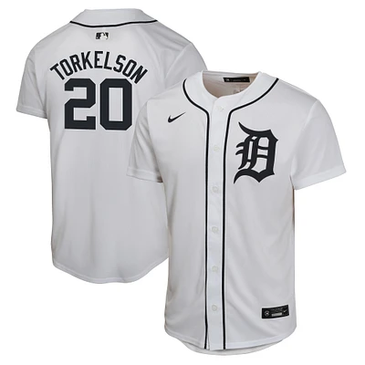 Maillot de joueur match à domicile Nike Spencer Torkelson pour jeunes des Detroit Tigers, blanc