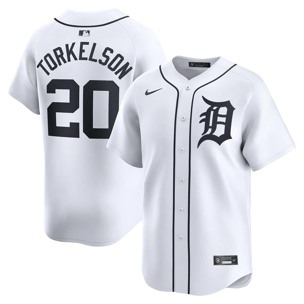 Maillot de joueur Nike Spencer Torkelson blanc Detroit Tigers Home Limited pour jeune