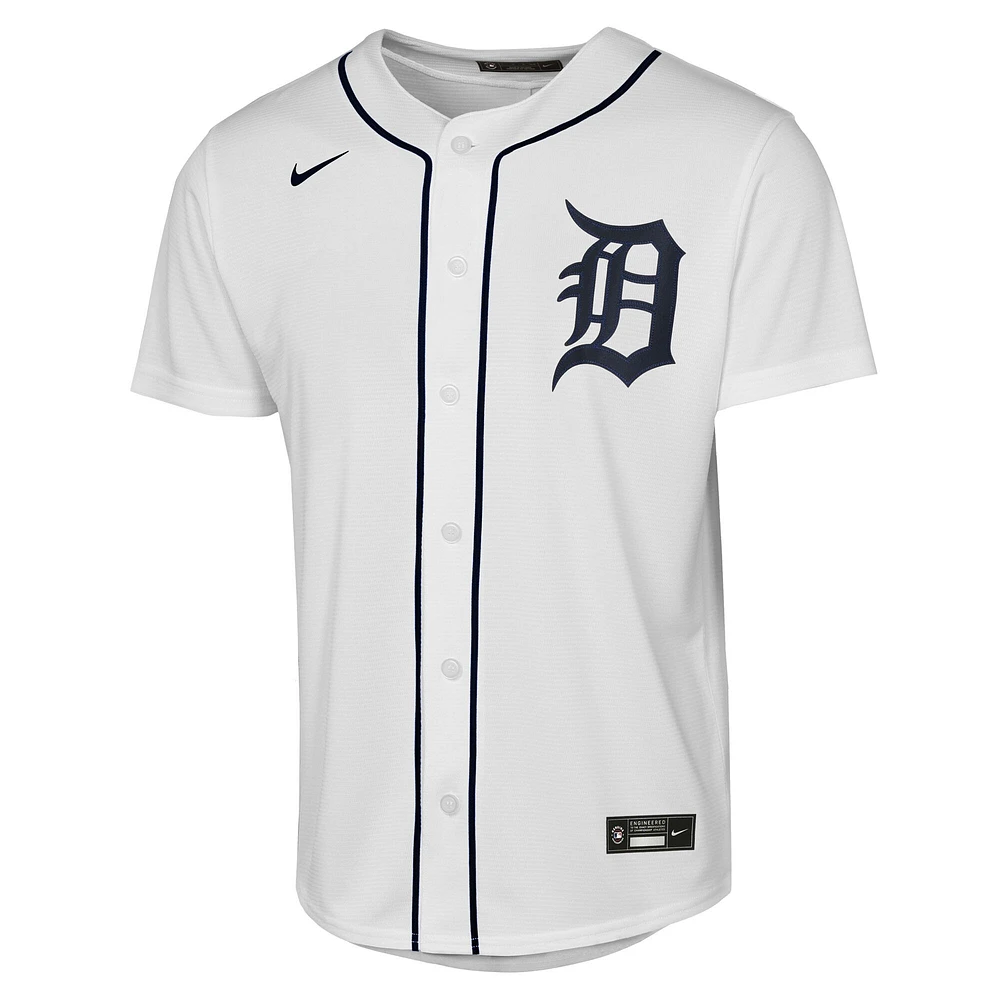 Youth Nike Spencer Torkelson White Detroit Tigers Home Replica Player Jersey