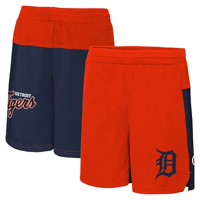 Short extensible 7e manche des Tigers de Detroit orange pour jeune