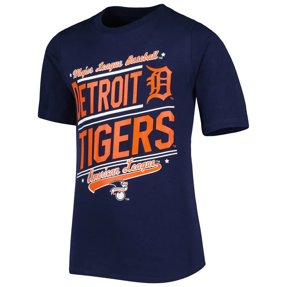 Youth Stitches Navy/White Detroit Tigers Combo T-Shirt Set