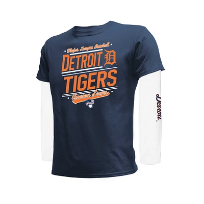 Ensemble de t-shirts bleu marine/blanc pour jeunes Detroit Tigers