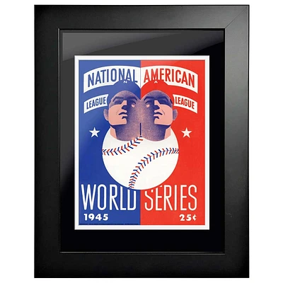 Detroit Tigers vs. Chicago Cubs 1945 World Series - 12'' x 16'' Framed Program Cover