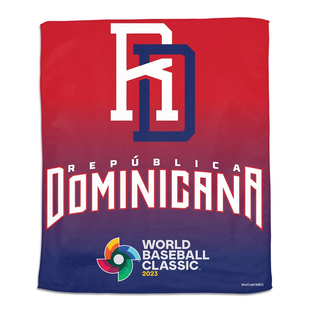 WinCraft 2023 République dominicaine Baseball World Baseball Classic Serviette de rallye 15'' x 18''