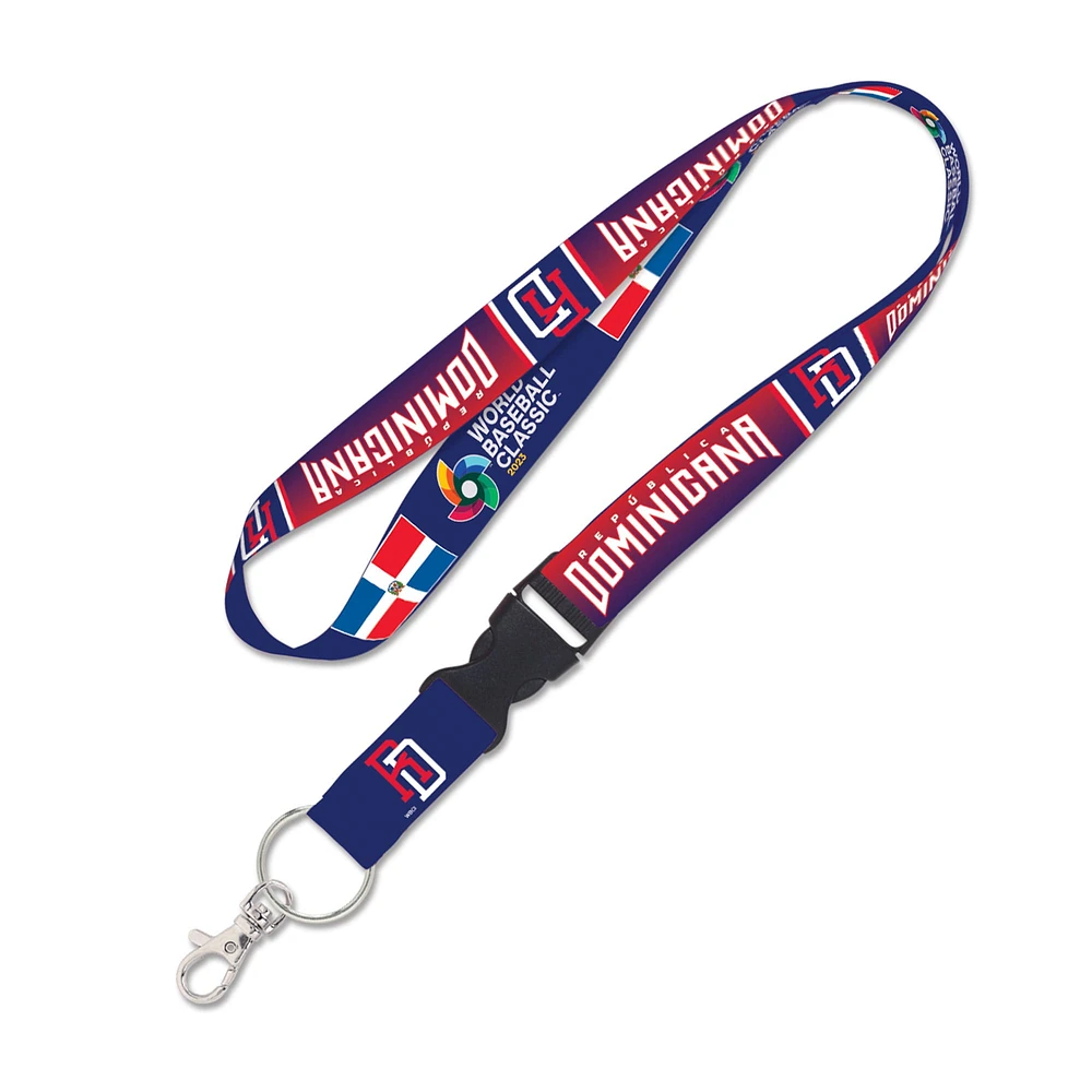 WinCraft Dominican Republic Baseball 2023 World Baseball Classic Lanyard with Detachable Buckle