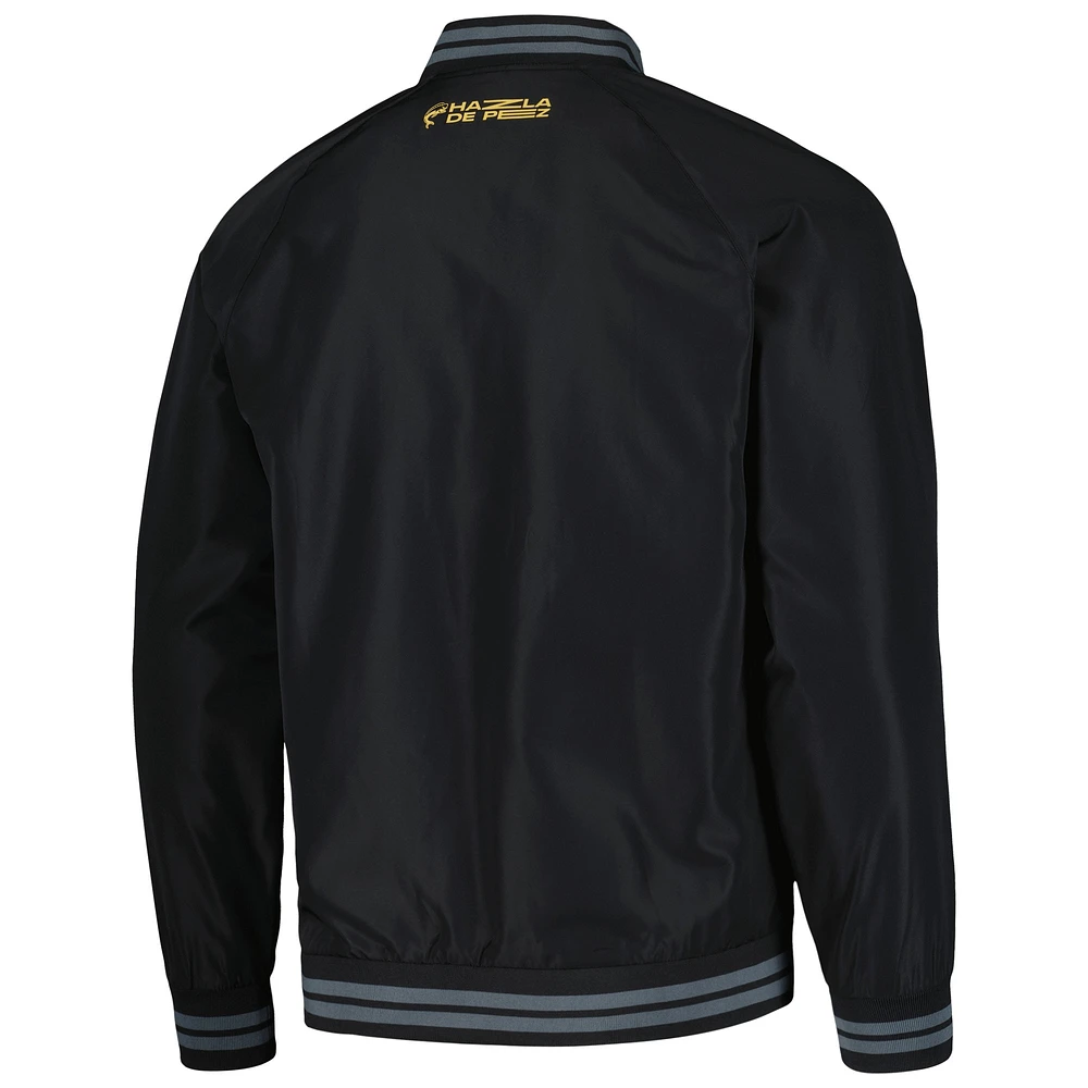 Men's Charly  Black Dorados de Sinaloa Full-Zip Bomber Jacket