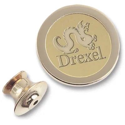 Drexel Dragons Logo Lapel Pin - Gold