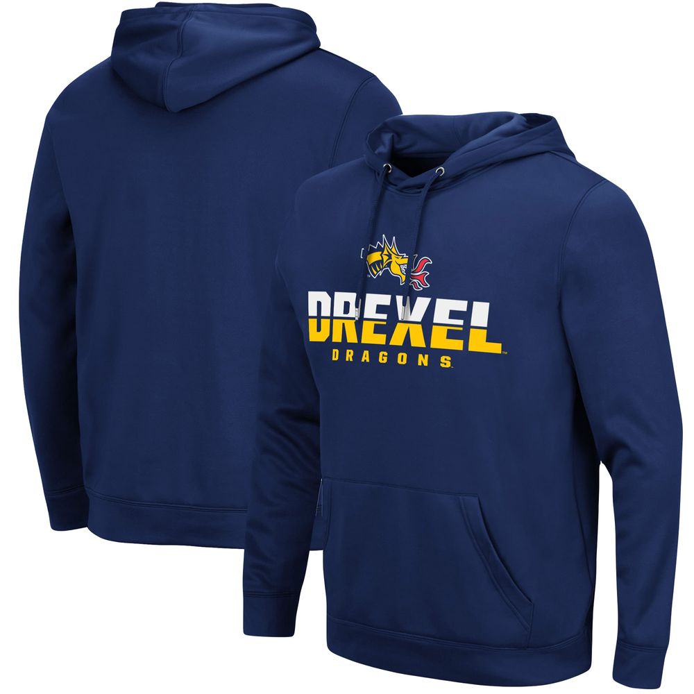 Men's Colosseum Navy Drexel Dragons Lantern Pullover Hoodie