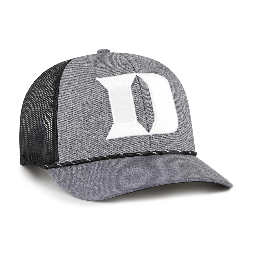 Men's '47  Gray Duke Blue Devils Carbon Rope Adjustable Hat