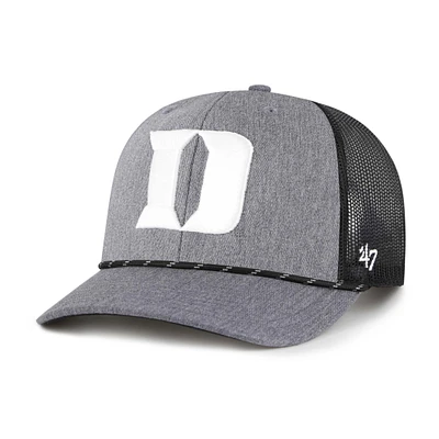 Men's '47  Gray Duke Blue Devils Carbon Rope Adjustable Hat