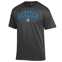 Men's Champion  Charcoal Duke Blue Devils Arch Over Logo T-Shirt