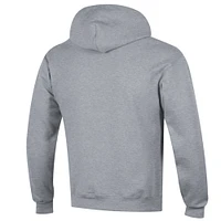 Men's Champion  Heather Gray Duke Blue Devils Arch Over Logo Pullover Hoodie