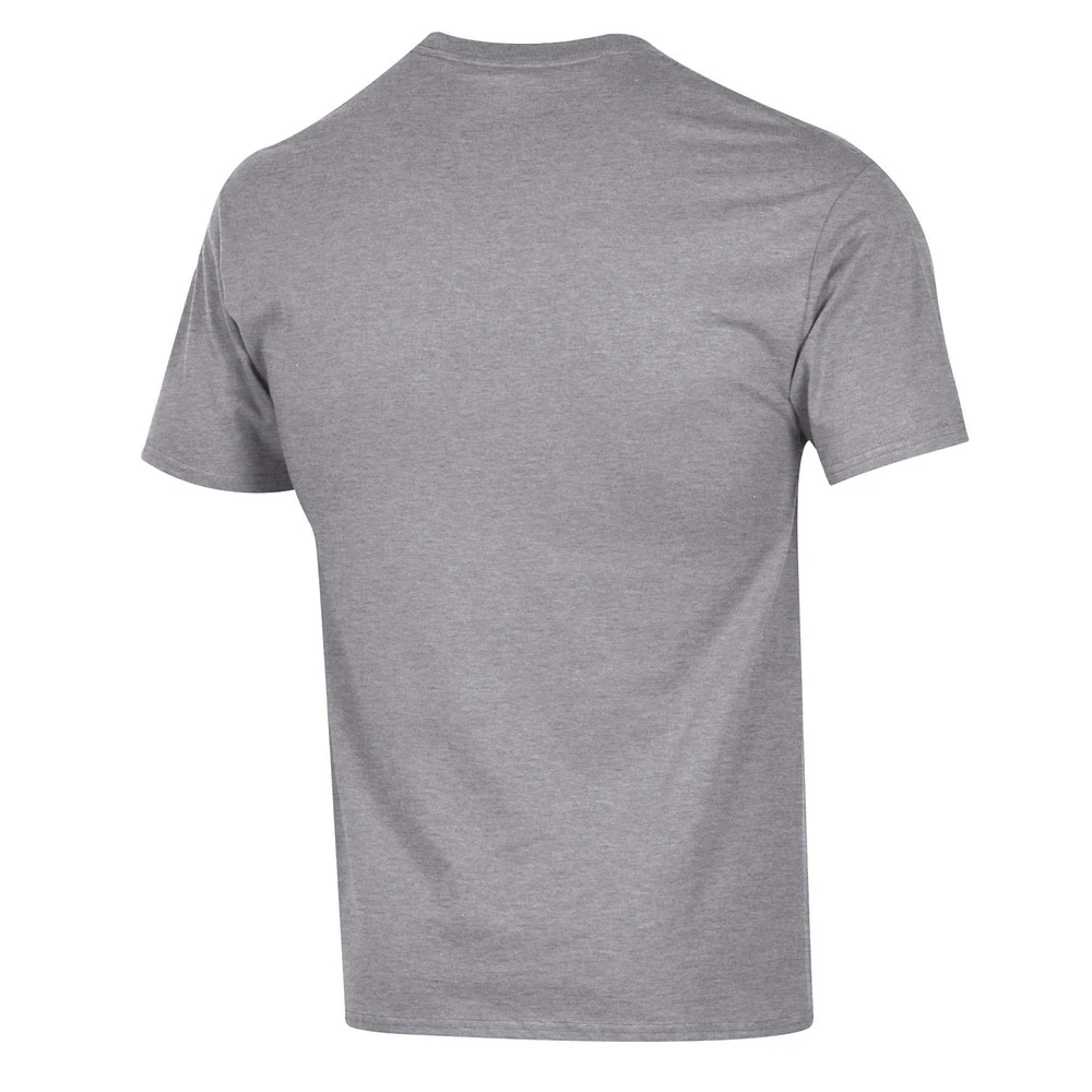 Men's Champion  Heather Gray Duke Blue Devils Arch Over Logo T-Shirt