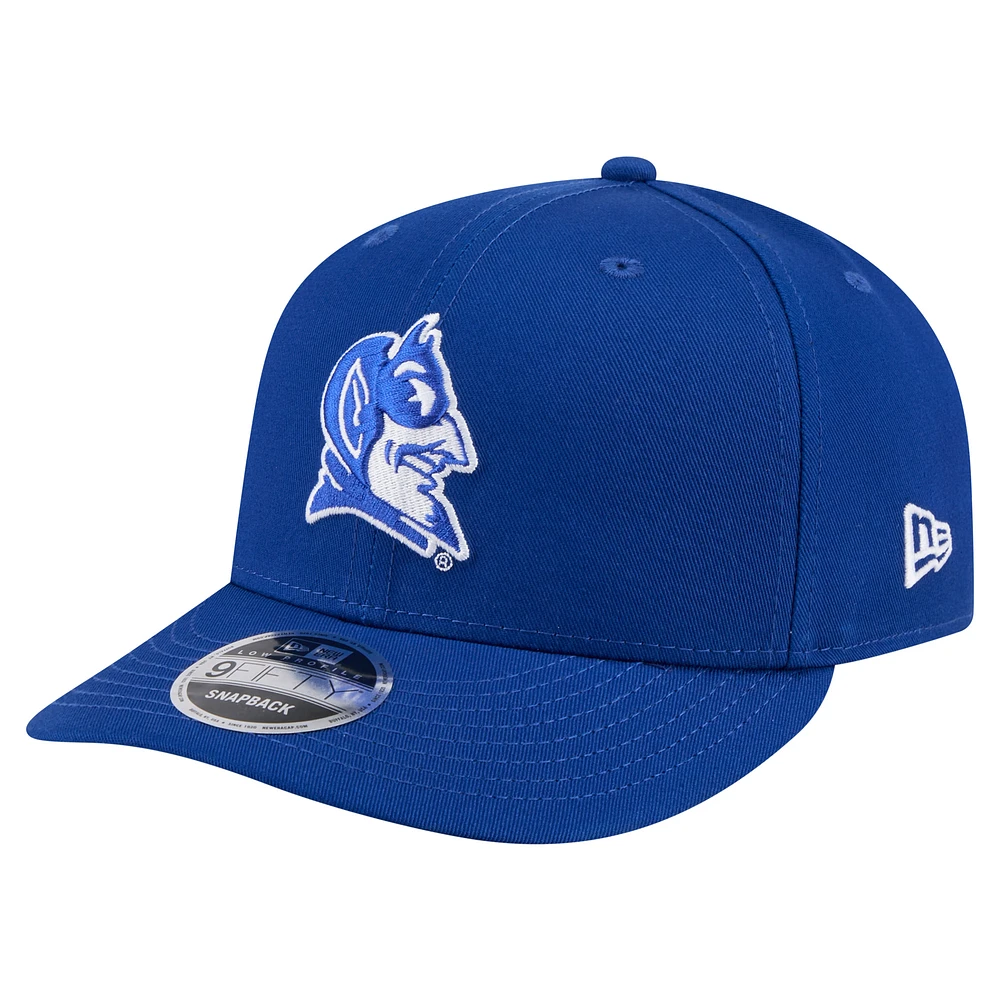 Casquette Snapback 9FIFTY à profil bas New Era Royal Duke Blue Devils pour homme