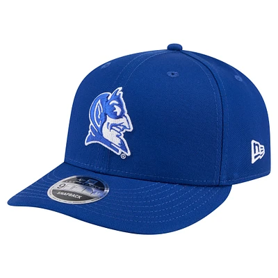 Casquette Snapback 9FIFTY à profil bas New Era Royal Duke Blue Devils pour homme