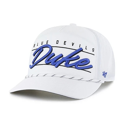 Casquette ajustable Condor Hitch brrr° pour homme, modèle 1947, blanc, Duke Blue Devils