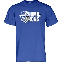 T-shirt bleu 84 Royal Duke Blue Devils pour homme, champion du tournoi de basketball masculin l'ACC 2025, vestiaire