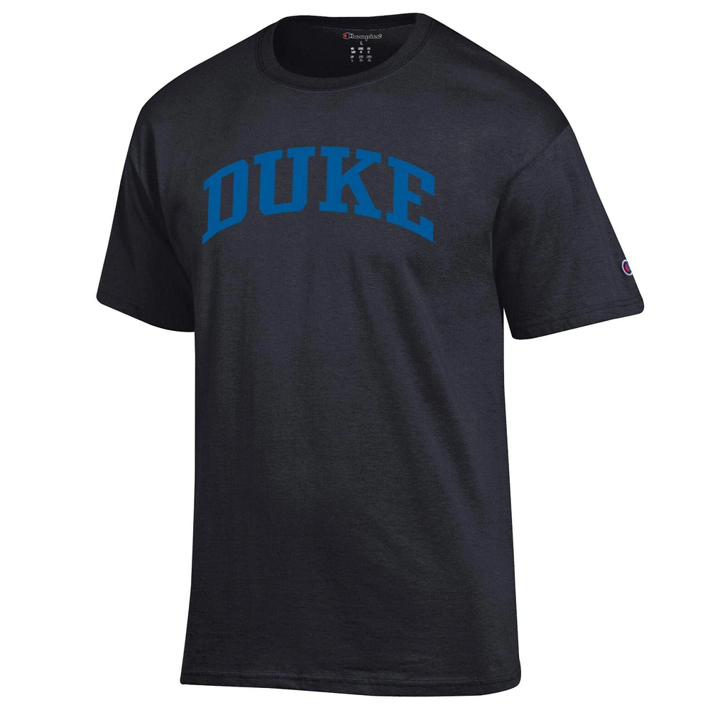 Men's Champion  Black Duke Blue Devils Basic Arch T-Shirt