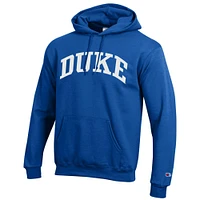 Men's Champion  Royal Duke Blue Devils Basic Arch Fleece Pullover Hoodie
