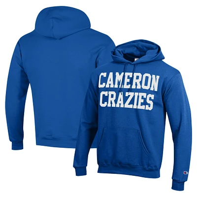 Men's Champion Royal Duke Blue Devils Cameron Crazies Pullover Hoodie