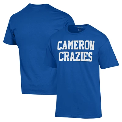 T-shirt Champion Homme Royal Duke Blue Devils Cameron Crazies