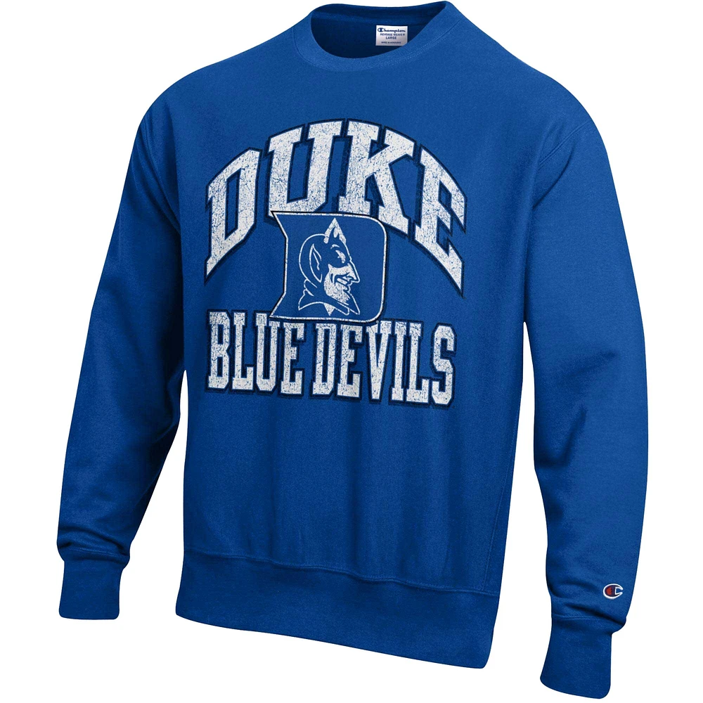 Sweat-shirt à enfiler tissage inversé Late Night Champion Royal Duke Blue Devils Vault pour homme