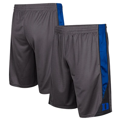 Men's Colosseum Charcoal Duke Blue Devils Turnover Shorts